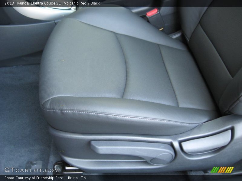 Volcanic Red / Black 2013 Hyundai Elantra Coupe SE