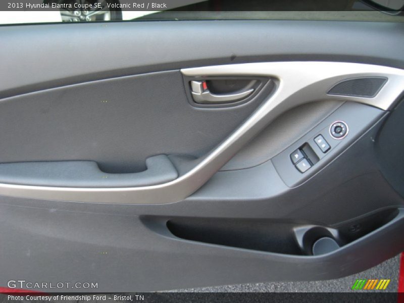 Volcanic Red / Black 2013 Hyundai Elantra Coupe SE