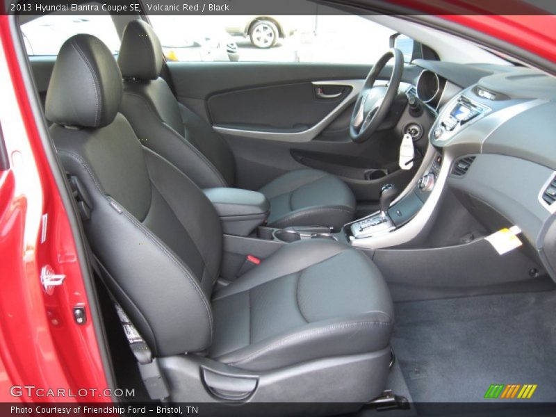 Volcanic Red / Black 2013 Hyundai Elantra Coupe SE