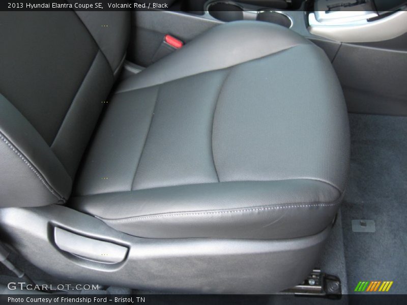 Volcanic Red / Black 2013 Hyundai Elantra Coupe SE