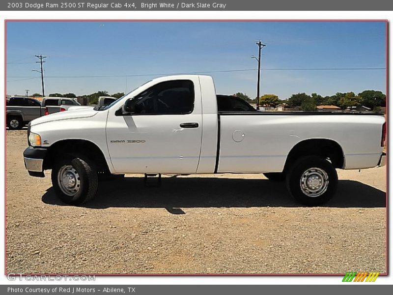 Bright White / Dark Slate Gray 2003 Dodge Ram 2500 ST Regular Cab 4x4