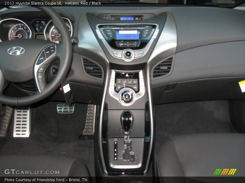 Volcanic Red / Black 2013 Hyundai Elantra Coupe SE