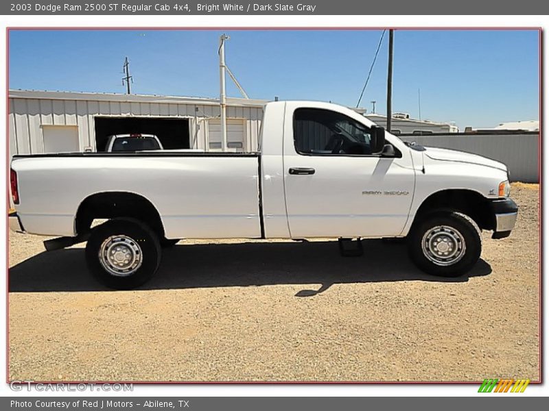 Bright White / Dark Slate Gray 2003 Dodge Ram 2500 ST Regular Cab 4x4
