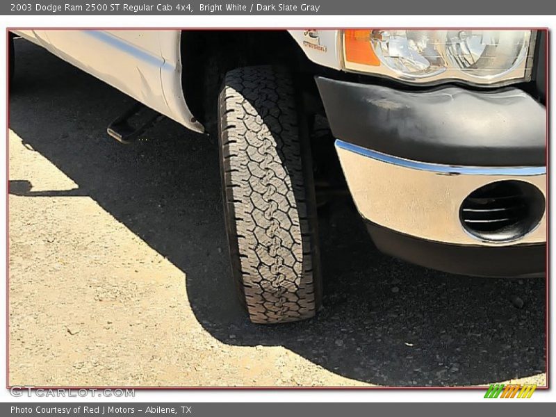 Bright White / Dark Slate Gray 2003 Dodge Ram 2500 ST Regular Cab 4x4