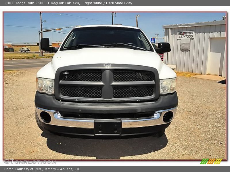 Bright White / Dark Slate Gray 2003 Dodge Ram 2500 ST Regular Cab 4x4