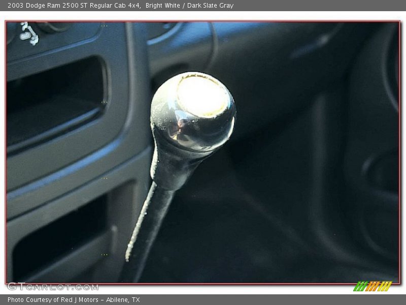 Bright White / Dark Slate Gray 2003 Dodge Ram 2500 ST Regular Cab 4x4