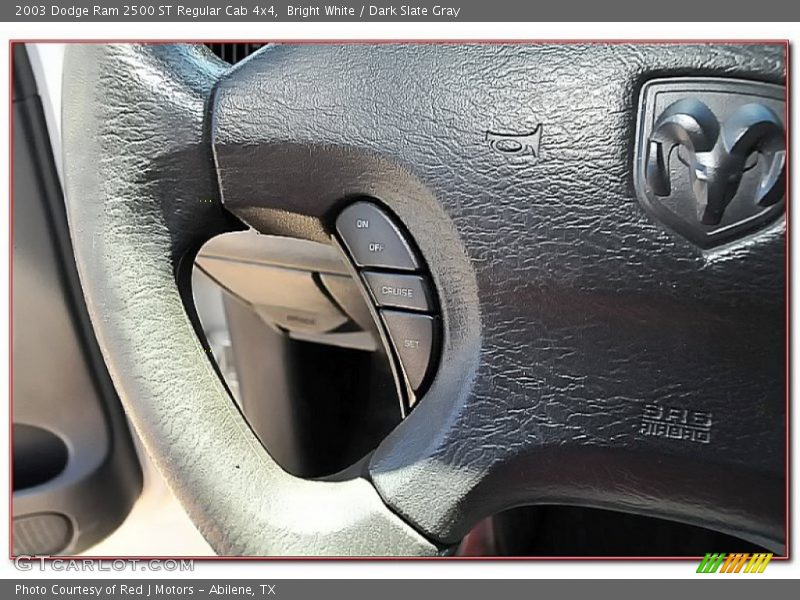 Bright White / Dark Slate Gray 2003 Dodge Ram 2500 ST Regular Cab 4x4