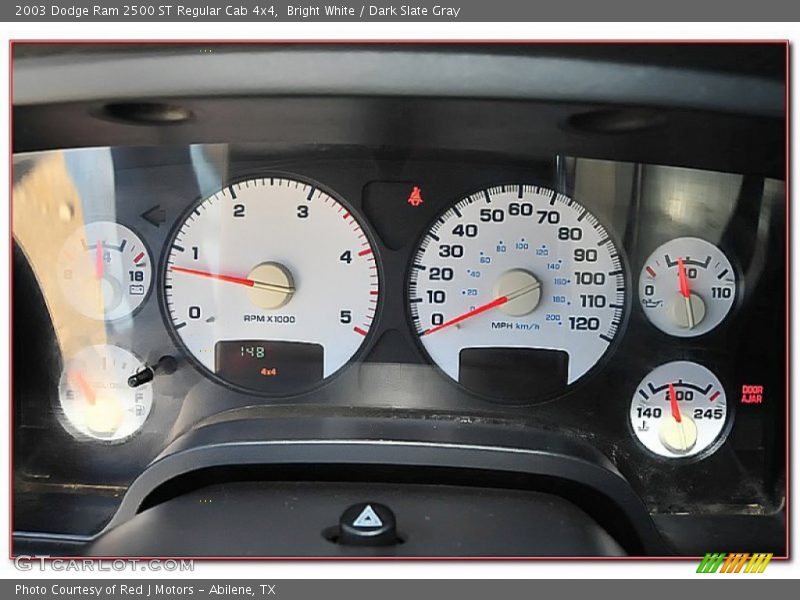 Bright White / Dark Slate Gray 2003 Dodge Ram 2500 ST Regular Cab 4x4