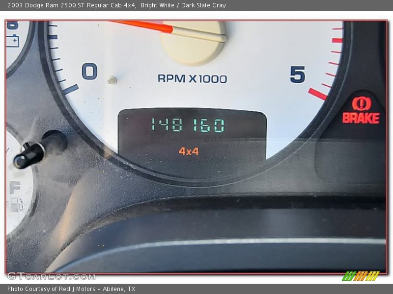 Bright White / Dark Slate Gray 2003 Dodge Ram 2500 ST Regular Cab 4x4