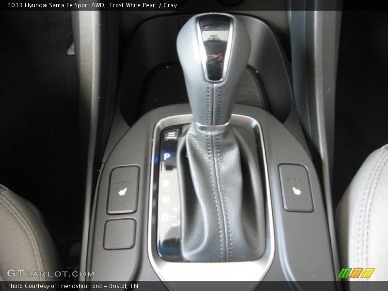 Frost White Pearl / Gray 2013 Hyundai Santa Fe Sport AWD
