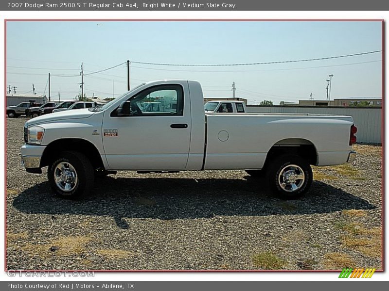 Bright White / Medium Slate Gray 2007 Dodge Ram 2500 SLT Regular Cab 4x4