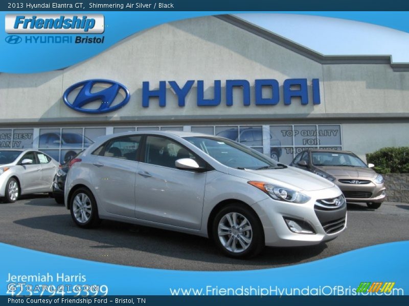 Shimmering Air Silver / Black 2013 Hyundai Elantra GT