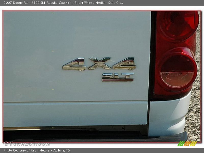 Bright White / Medium Slate Gray 2007 Dodge Ram 2500 SLT Regular Cab 4x4