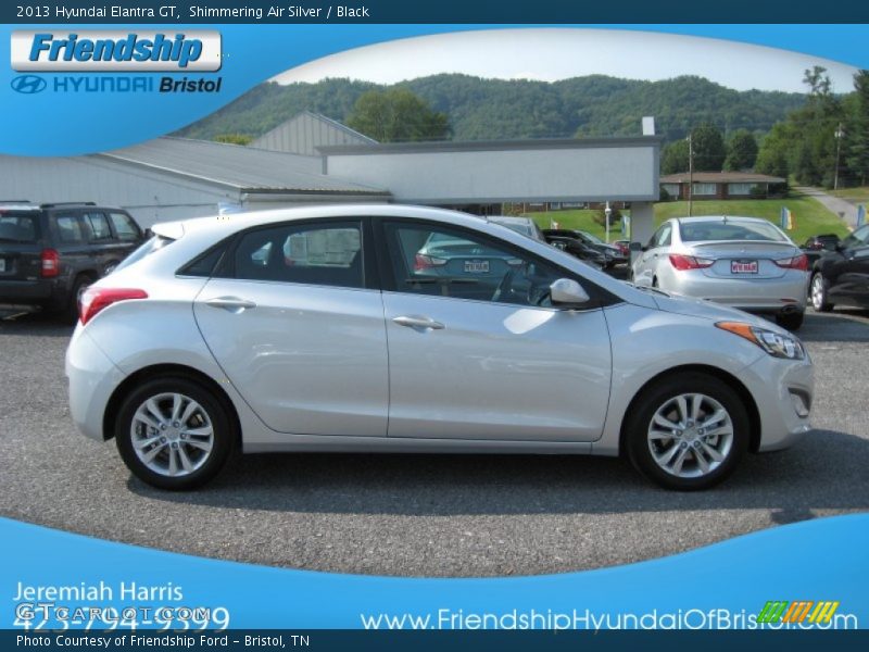 Shimmering Air Silver / Black 2013 Hyundai Elantra GT