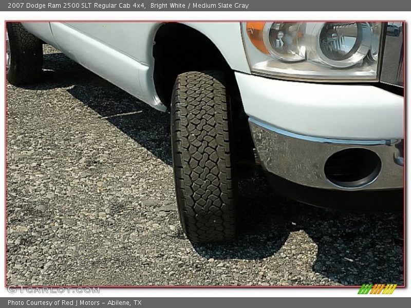 Bright White / Medium Slate Gray 2007 Dodge Ram 2500 SLT Regular Cab 4x4