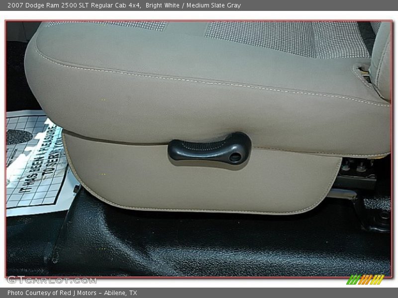 Bright White / Medium Slate Gray 2007 Dodge Ram 2500 SLT Regular Cab 4x4