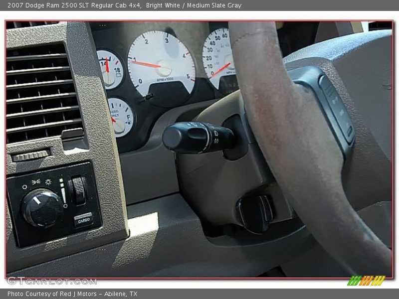 Bright White / Medium Slate Gray 2007 Dodge Ram 2500 SLT Regular Cab 4x4