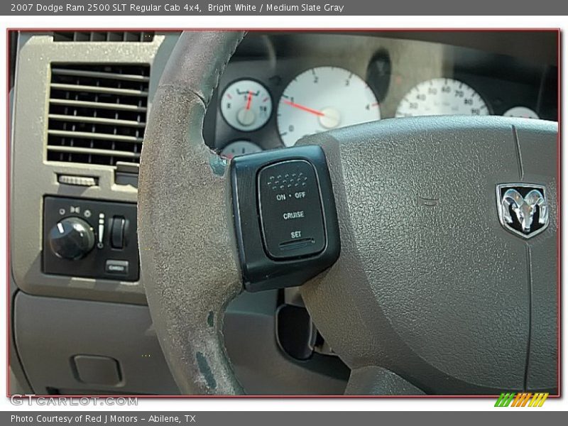 Bright White / Medium Slate Gray 2007 Dodge Ram 2500 SLT Regular Cab 4x4