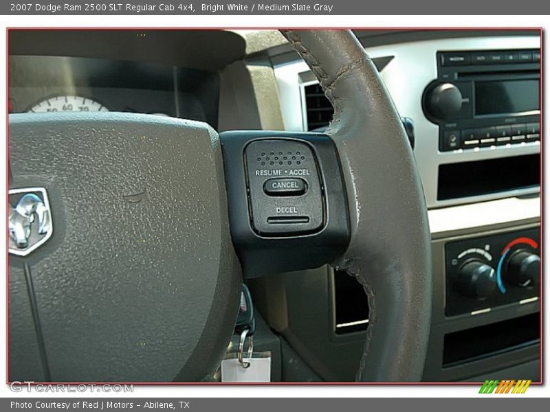 Bright White / Medium Slate Gray 2007 Dodge Ram 2500 SLT Regular Cab 4x4