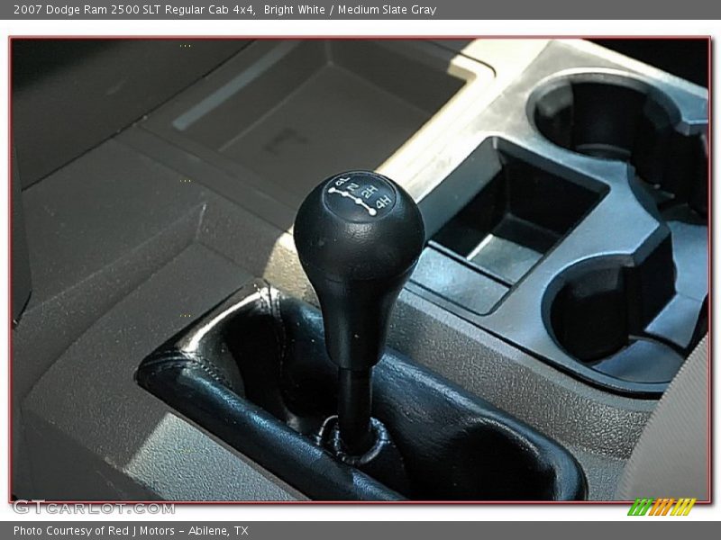 Bright White / Medium Slate Gray 2007 Dodge Ram 2500 SLT Regular Cab 4x4