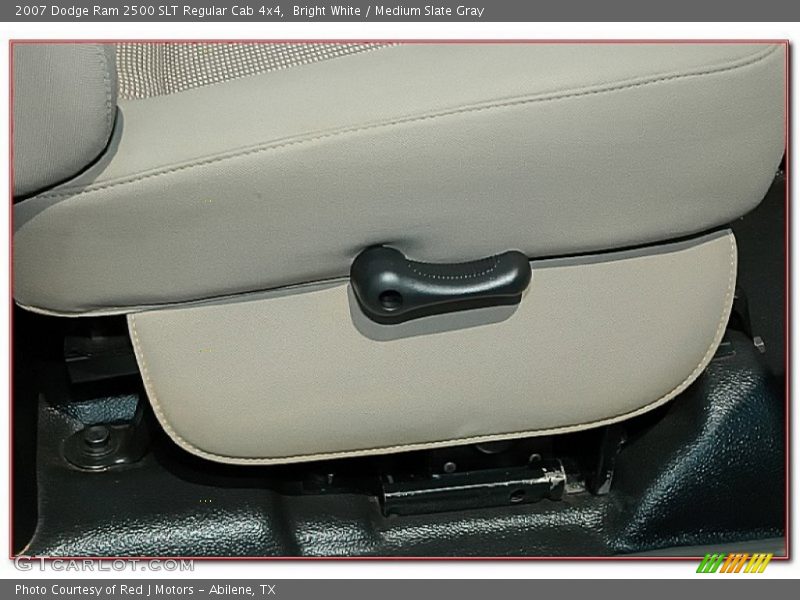 Bright White / Medium Slate Gray 2007 Dodge Ram 2500 SLT Regular Cab 4x4