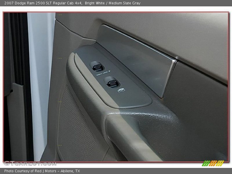 Bright White / Medium Slate Gray 2007 Dodge Ram 2500 SLT Regular Cab 4x4