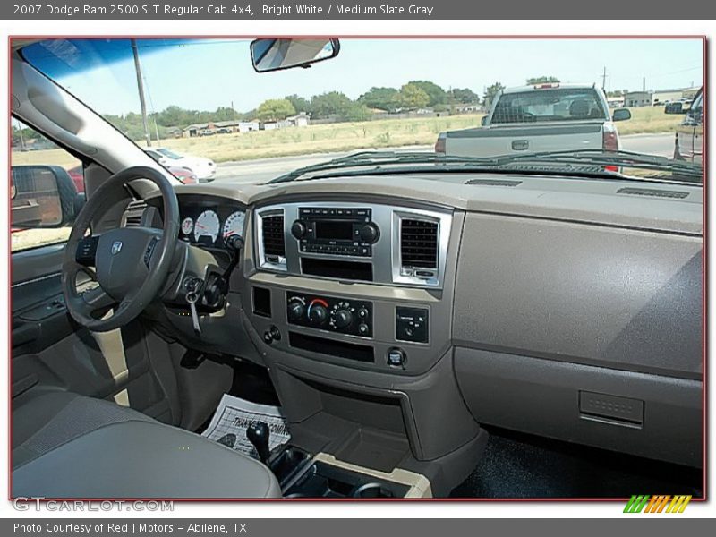 Bright White / Medium Slate Gray 2007 Dodge Ram 2500 SLT Regular Cab 4x4