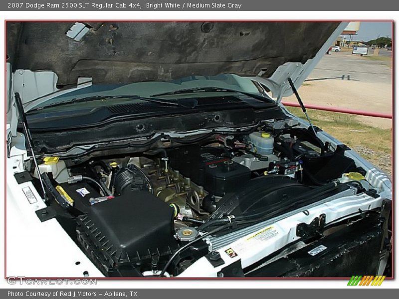 Bright White / Medium Slate Gray 2007 Dodge Ram 2500 SLT Regular Cab 4x4