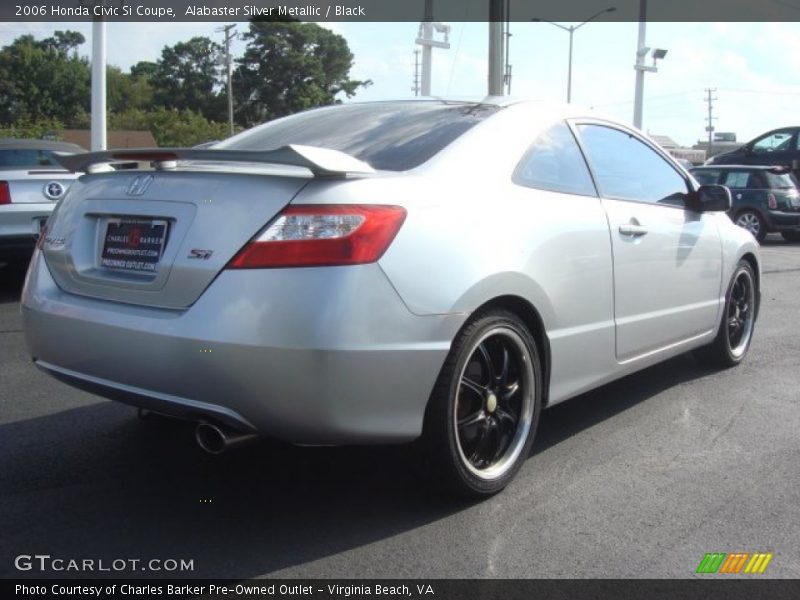 Alabaster Silver Metallic / Black 2006 Honda Civic Si Coupe