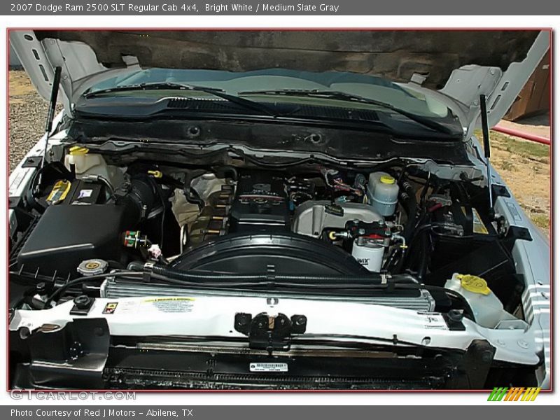 Bright White / Medium Slate Gray 2007 Dodge Ram 2500 SLT Regular Cab 4x4