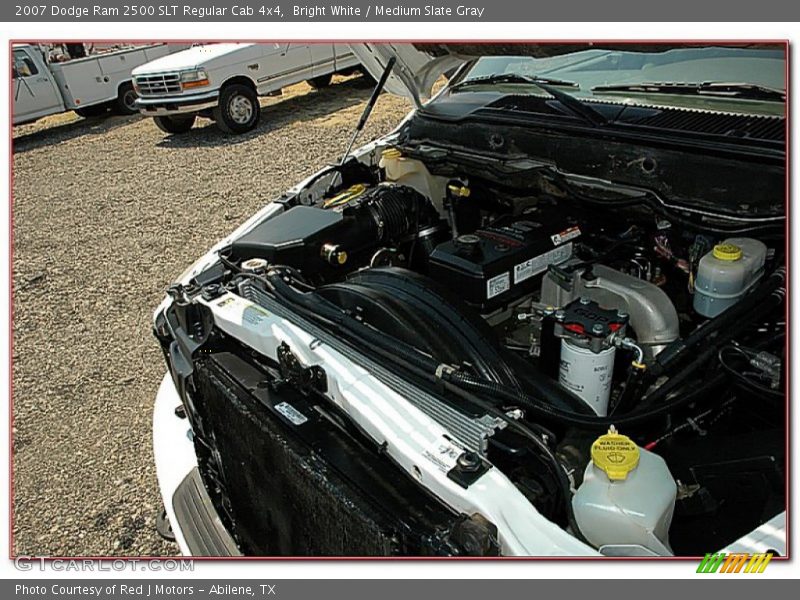 Bright White / Medium Slate Gray 2007 Dodge Ram 2500 SLT Regular Cab 4x4