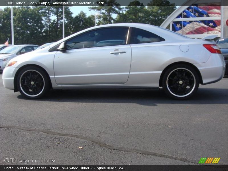 Alabaster Silver Metallic / Black 2006 Honda Civic Si Coupe