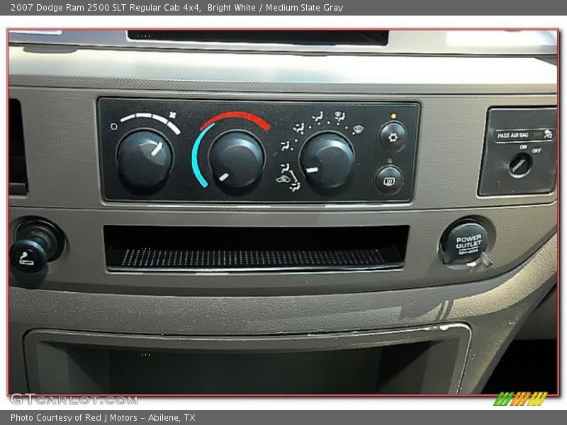 Bright White / Medium Slate Gray 2007 Dodge Ram 2500 SLT Regular Cab 4x4