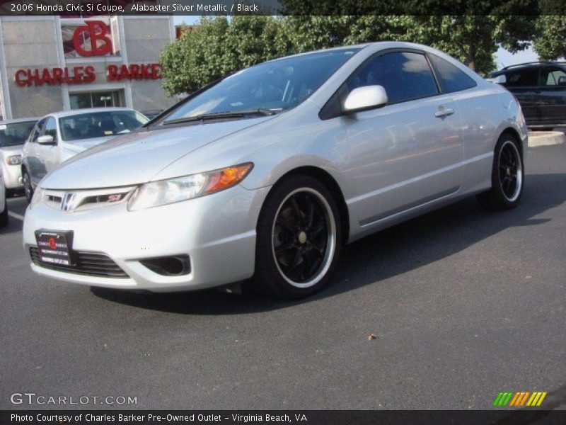 Alabaster Silver Metallic / Black 2006 Honda Civic Si Coupe