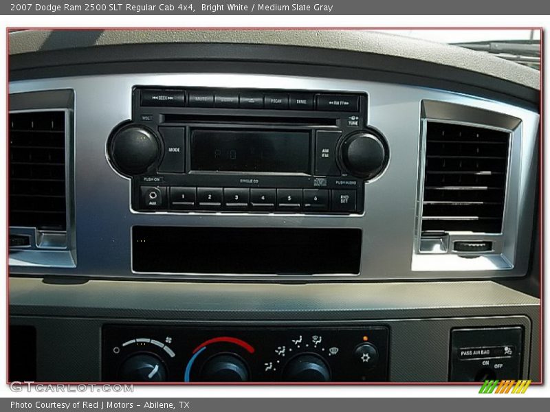 Bright White / Medium Slate Gray 2007 Dodge Ram 2500 SLT Regular Cab 4x4