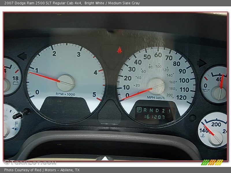 Bright White / Medium Slate Gray 2007 Dodge Ram 2500 SLT Regular Cab 4x4