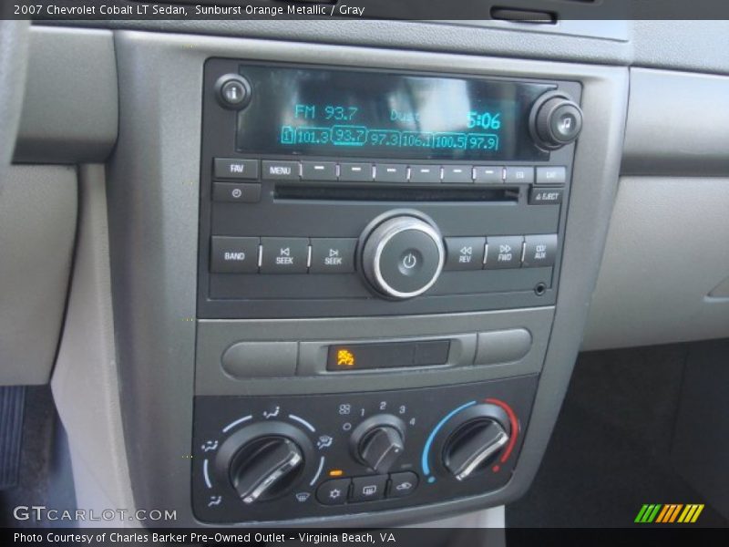 Sunburst Orange Metallic / Gray 2007 Chevrolet Cobalt LT Sedan