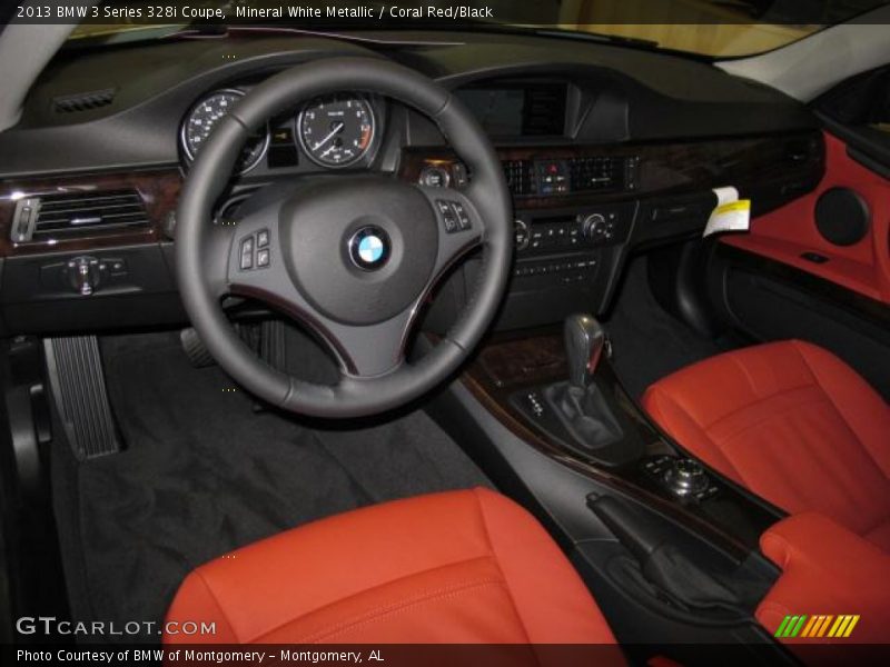 Coral Red/Black Interior - 2013 3 Series 328i Coupe 