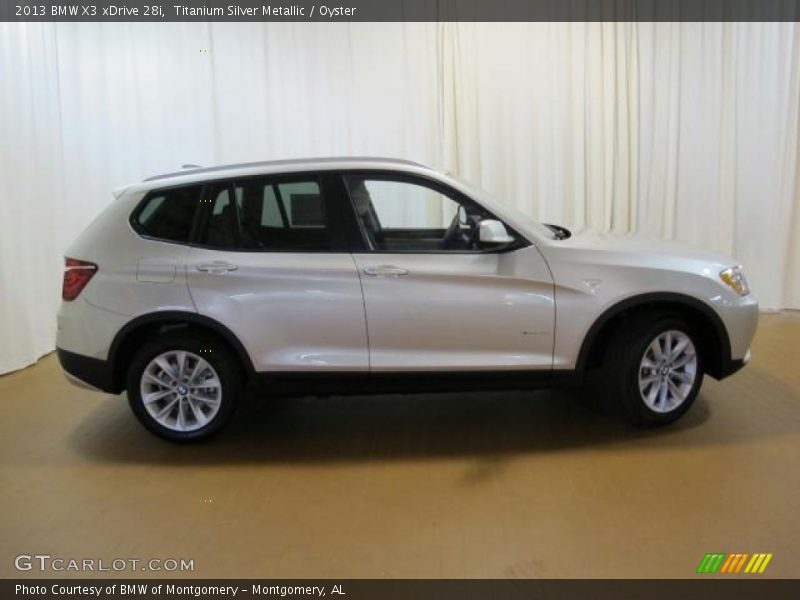 Titanium Silver Metallic / Oyster 2013 BMW X3 xDrive 28i