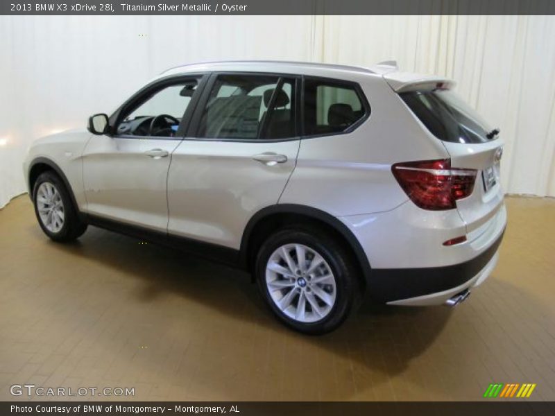 Titanium Silver Metallic / Oyster 2013 BMW X3 xDrive 28i