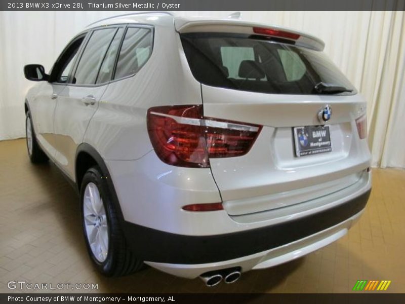 Titanium Silver Metallic / Oyster 2013 BMW X3 xDrive 28i