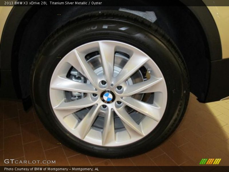 Titanium Silver Metallic / Oyster 2013 BMW X3 xDrive 28i