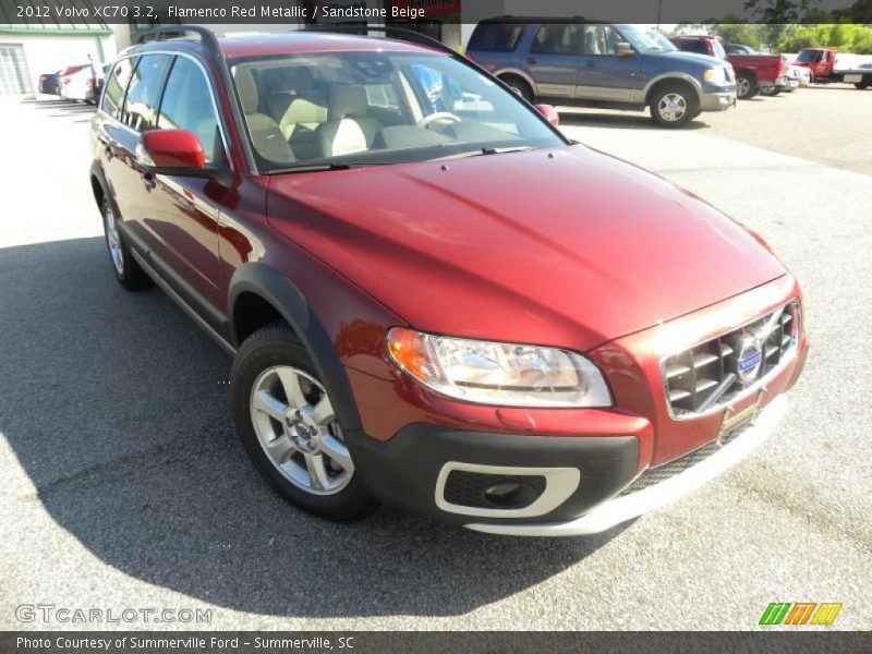Flamenco Red Metallic / Sandstone Beige 2012 Volvo XC70 3.2