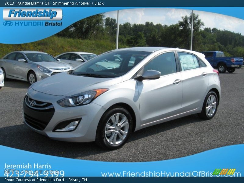 Shimmering Air Silver / Black 2013 Hyundai Elantra GT