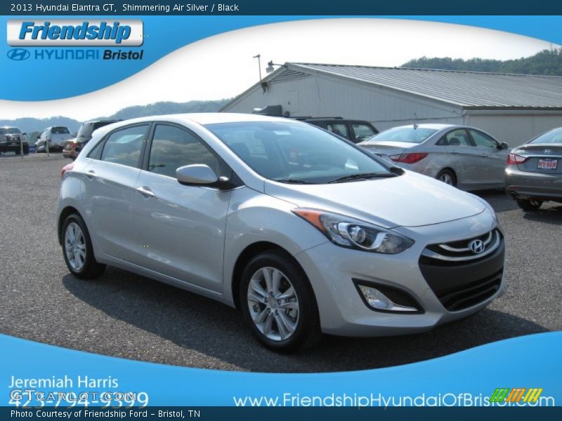 Shimmering Air Silver / Black 2013 Hyundai Elantra GT