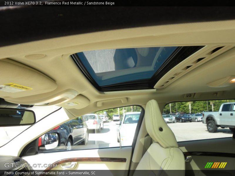 Flamenco Red Metallic / Sandstone Beige 2012 Volvo XC70 3.2