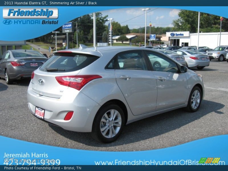 Shimmering Air Silver / Black 2013 Hyundai Elantra GT