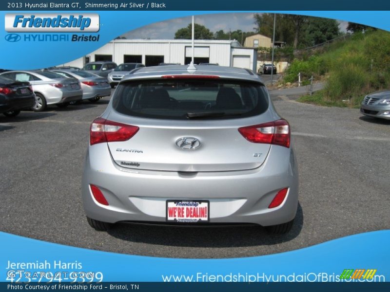 Shimmering Air Silver / Black 2013 Hyundai Elantra GT