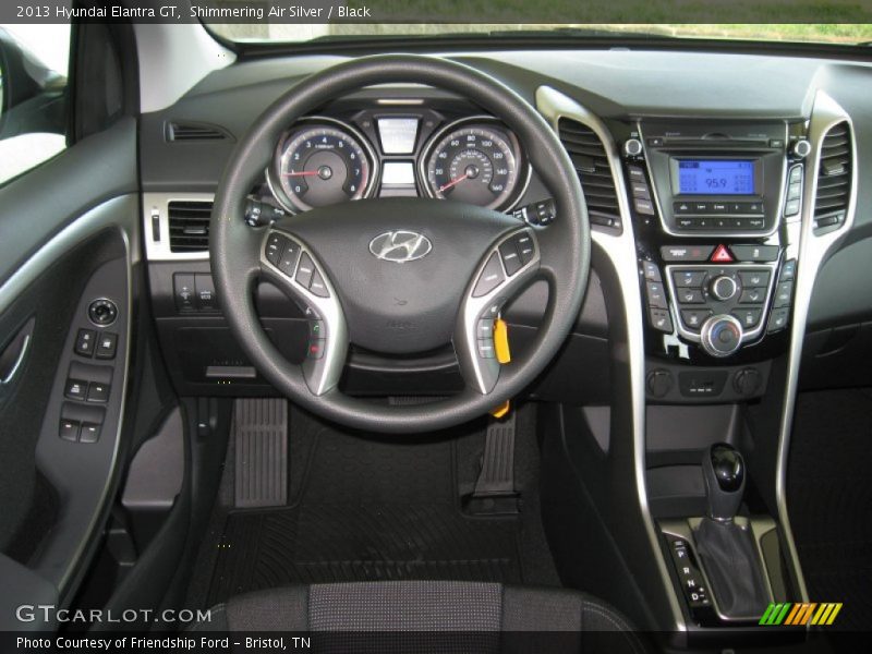 Shimmering Air Silver / Black 2013 Hyundai Elantra GT