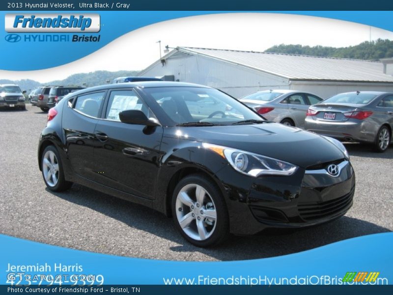 Ultra Black / Gray 2013 Hyundai Veloster